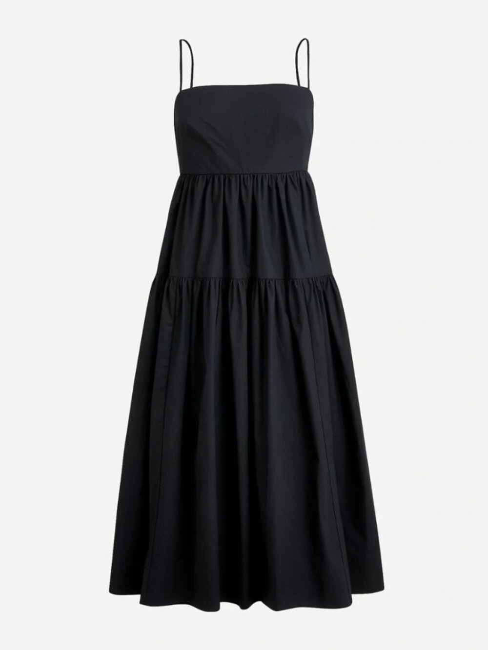 J.Crew Tie-Back Tiered Cotton Poplin Dress size 0